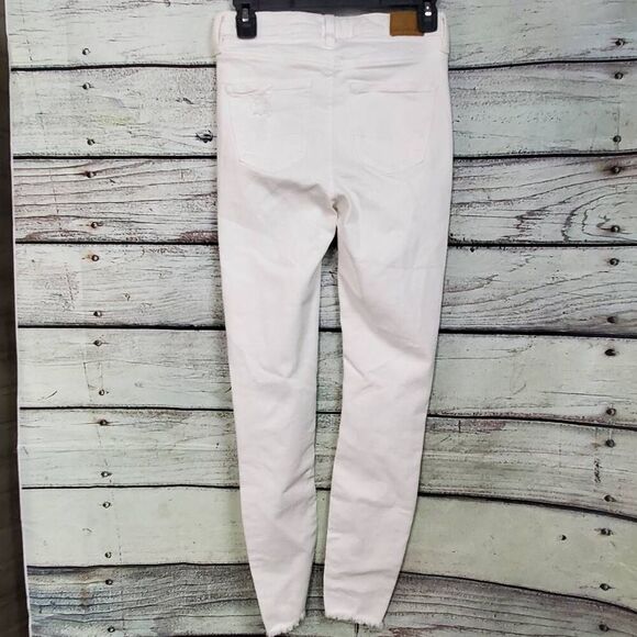 American Eagle Size 0 White Skinny Jegging - Picture 6 of 8